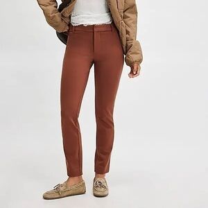 Free People Molly Slim Pants - Brownstone